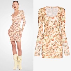 Nanushka Cathleen Dress Watercolor Wash Animal